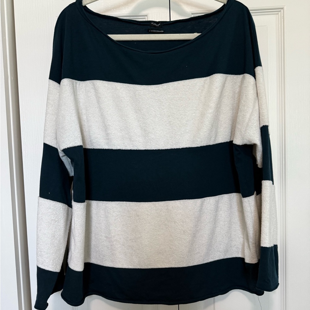 Oversized mixed media shirt